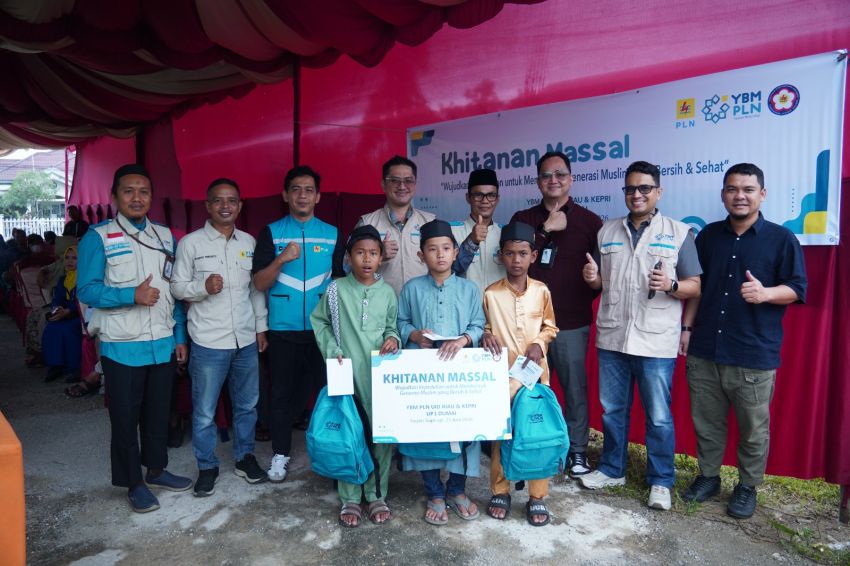 Berbagi Manfaat, YBM PLN Dumai dan PLN UP3 Dumai Gelar Khitan Massal di Bagansiapiapi