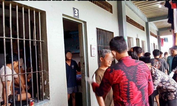 Deteksi Gangguan di Lapas, Kanwil Ditjenpas Riau Ikut Razia Blok Tahanan
