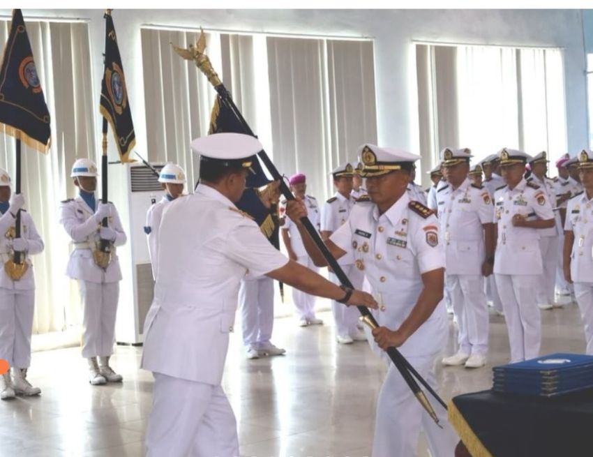 Tongkat Komando Lanal Dumai Beralih dari Kol (P) Haris ke Kol (P) Agung