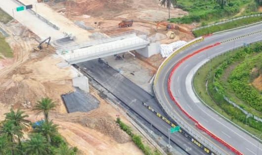 Akses Keluar Tol Muafa Fajar Dialihkan  ke Pintu Tol Pekanbaru