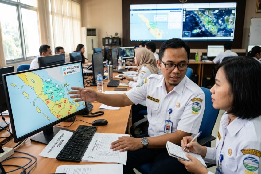 Prediksi Hujan Ringan Berpeluang Terjadi di Sejumlah Wilayah Riau