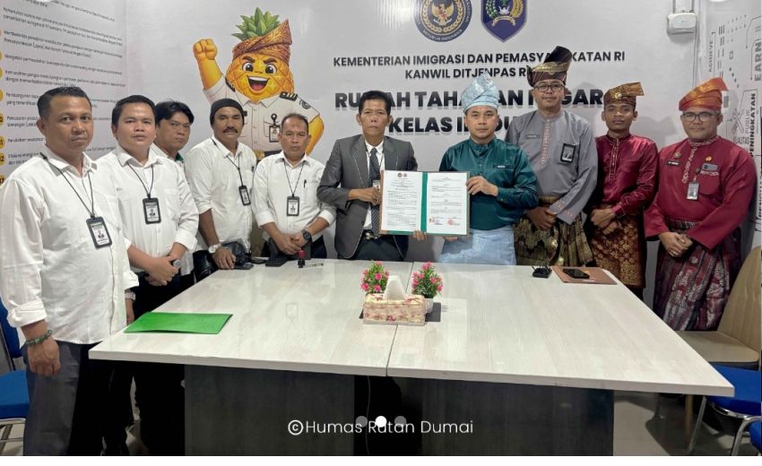 Pastikan Terpenuhinya Hak Tahanan, Rutan Dumai Kerjasama dengan Posbakumadin