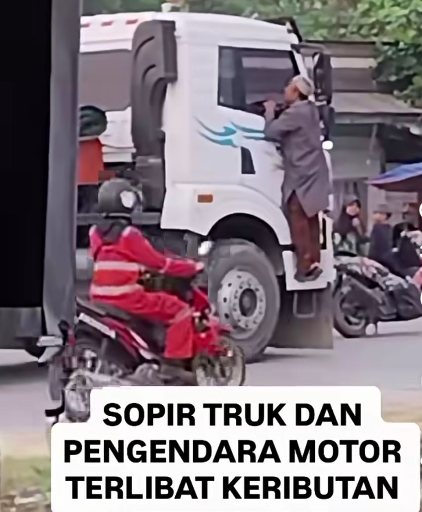 Diduga Kebutan di Jalan Purnama, Warga Kejar Truk Menuju Kawasan Industri