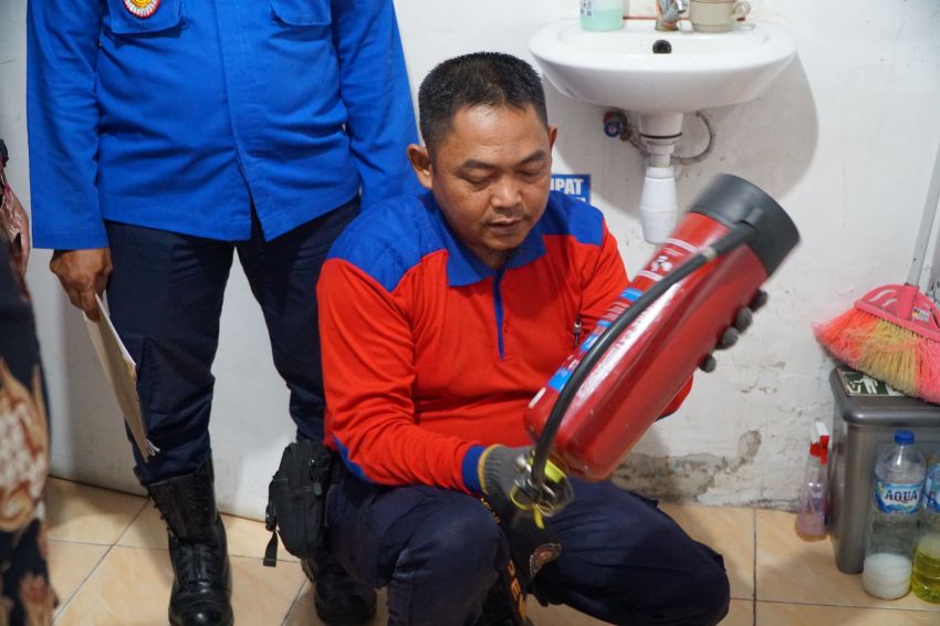 Berkolaborasi dengan Damkar, Rutan Dumai Antisipasi Kebakaran
