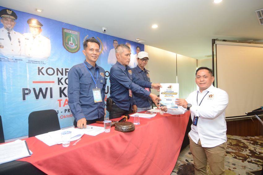 Aklamasi Bambang Prayetno Terpilih Ketua PWI Dumai Periode ke- Dua