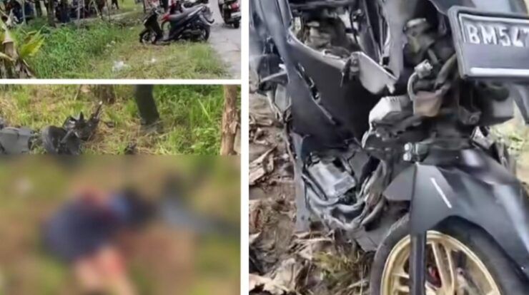 Saat Pulang Sekolah Toyota Land Cruiser Ketua PP Siak Tabrak 3 Motor 1 Orang Meninggal