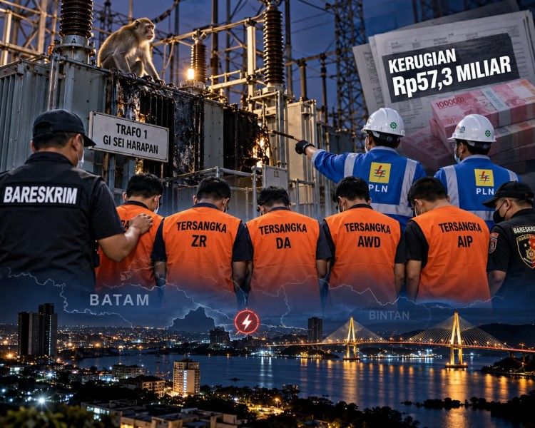 Empat Karyawan PLN Ditetapkan Tersangka Kasus Blackout di Batam-Bintan